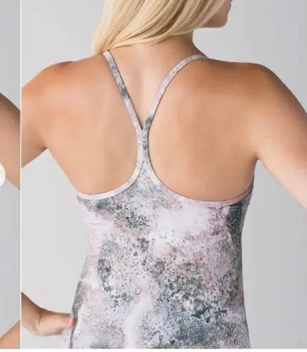 Lululemon Pink Galaxy Marble Tank Y Strap