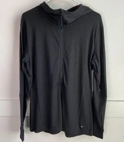 Armada Black Leeta Baselayer Quarter Zip Long Sleeve Shirt Size L