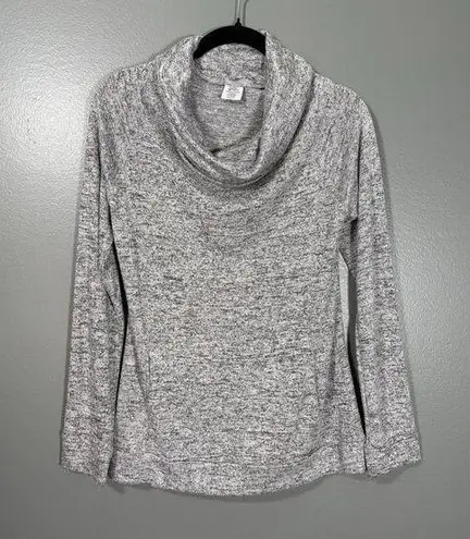 Hello Mello Women's Gray Cowl Neck Sweatshirt