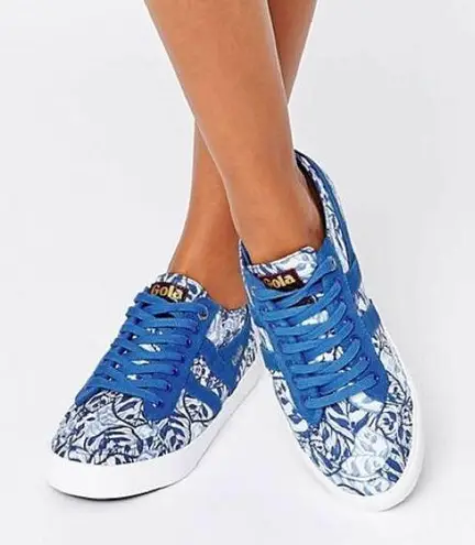 Gola x Liberty Quota Sneaker Royal Blue & White Floral Size 5