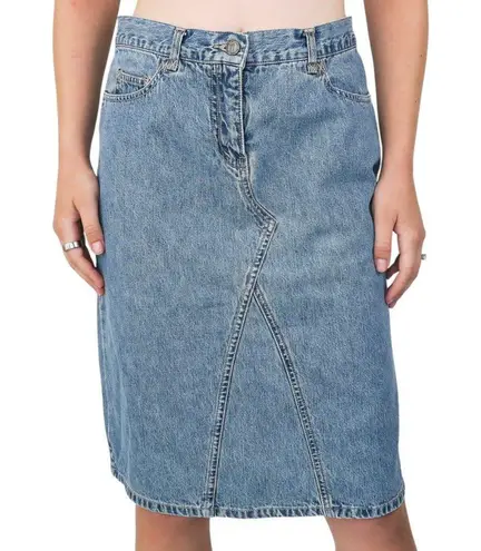 Vintage 90s New York Jeans Denim Skirt Blue Size M