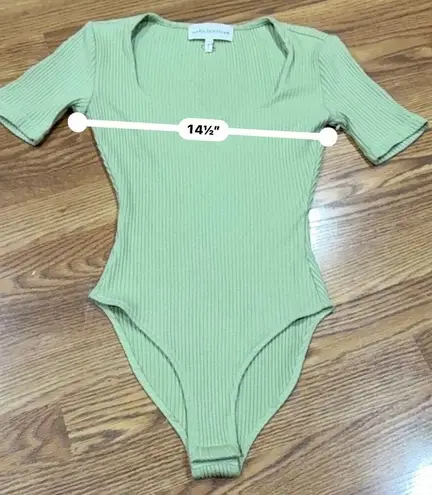 Mara Hoffman pistachio green Marlowe Body suit size xxs