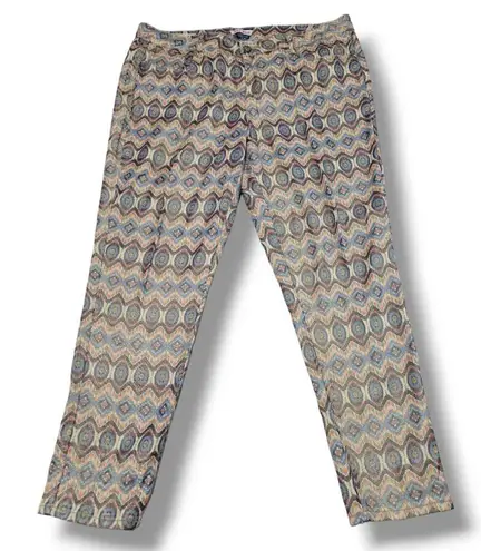 Jeans Size 18 Women's Hot Kiss Skinny Lily Jeans Southwest Pattern Gold