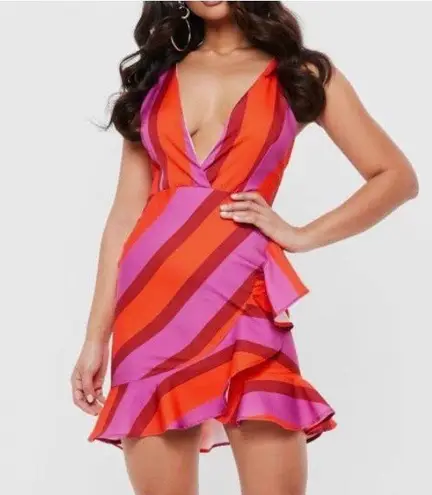 Missguided Strappy Faux Wrap Cami Dress NWT