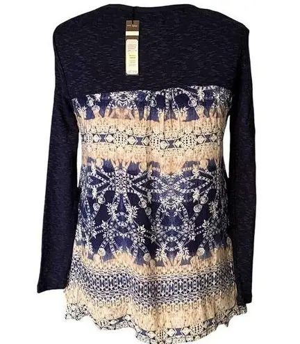 Max jeans NWT $59 ~ Blue Peacoat with Marakesh Boho Tunic Sweater & Blouse ~ XS