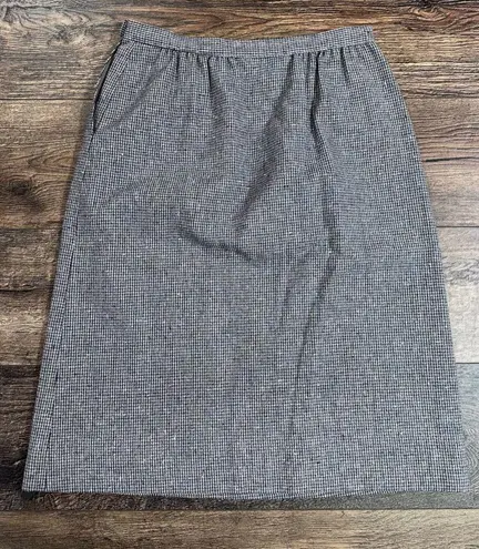 Pendleton Vintage 100% Virgin Wool Houndstooth Skirt