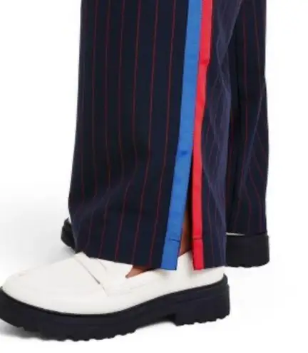 La Ligne For Target Pants Trousers Small Side Stripe Wide Leg Navy Red Blue NWT