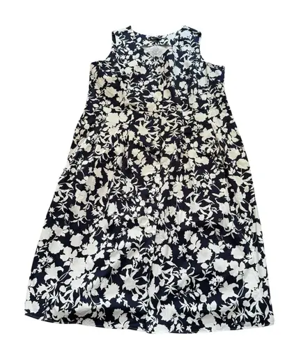 Chadwick's Chadwick’s of Boston 24W Plus Hawaiian Floral Dress Navy White Tourist Vacation