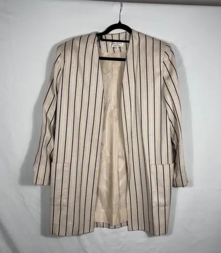 Vintage Adolph Schuman for Lilli Ann Striped Duster Coat Please See Description Tan