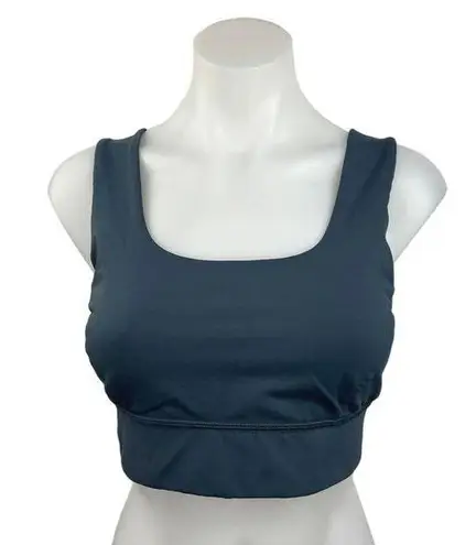 Lululemon Women's Blue Sleeveless Scoop Neck Wide Strap Activewear Sports Top M Size M