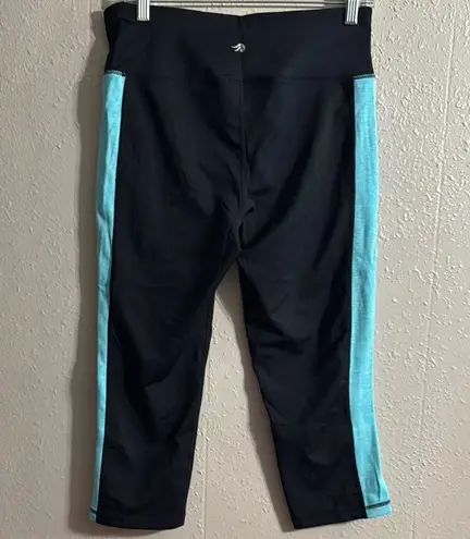 Ideology Black and Blue Leggings with Sporty Two-Tone Design