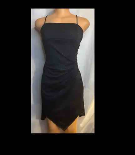 CDC Wear Black glitter mini dress