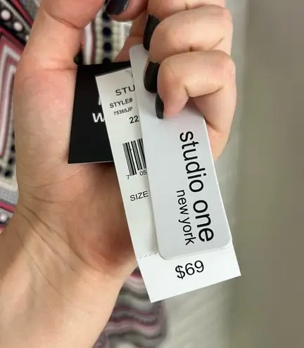 Studio One NWT New York Patterned Dress Size M