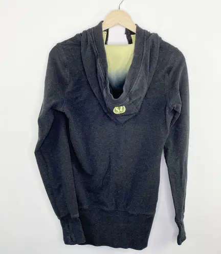 Lululemon  Dark Grey Full Zip Activewear Scuba Hoodie Jacket Women's Size 6