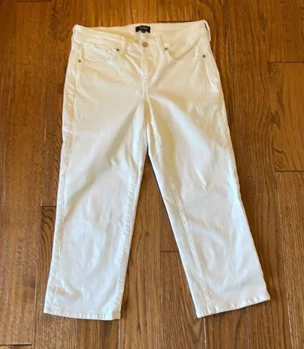 NYDJ  white cropped capri jeans size 4