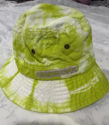 Panama Jack Unisex Tie-Dye Bucket Hat Lime Green Summer Casual