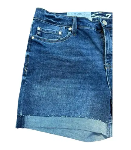 Seven7 Weekend Cuffed Denim Shorts Women’s Size 10 – Dark Wash NWT