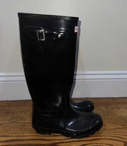 Hunter Original  Tall Gloss Black Rain Boots