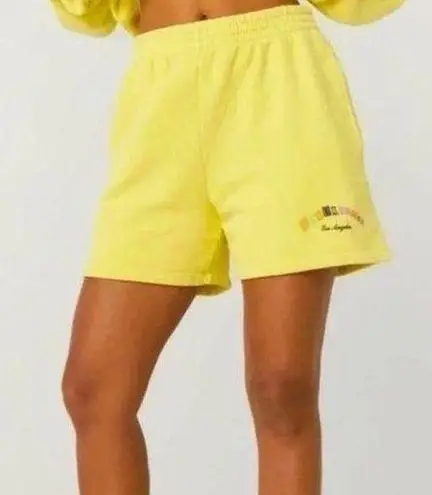 Daydreamer New! Hi-Frequency BF Boyfriend Sweat Shorts in Citron Yellow Size 1X