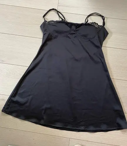 Babydoll Dress XL Open Back Flowy Y2K Indie Aesthetic Black