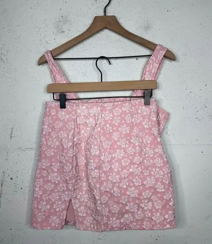 Wild Fable  Floral Corset Pink Mini Skirt Set Size Large