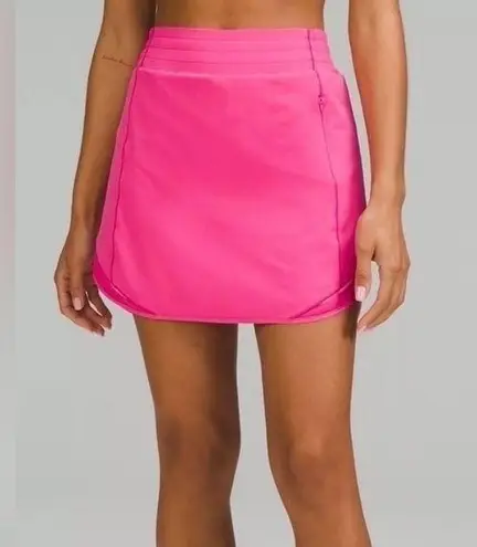 Lululemon NWT  Hotty Hot HR Sonic Pink Skirt Size 2 Shorts Underneath