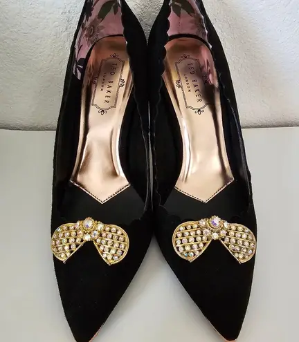 Vintage 90s Maximalist Shoe Clips Aurora Borealis Bow Butterfly Bug Rhinestones Blue