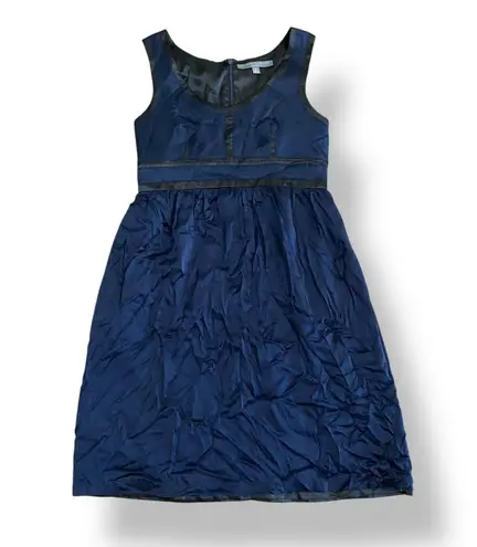 Proenza Schouler for Target Silk Charmeuse Midi Dress Size 5 Juniors Navy Black