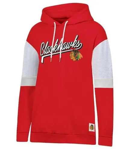 NHL Chicago Blackhawks Women's Fleece Hooded Sweatshirt, XL Red