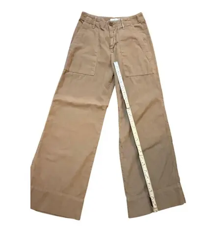 VELVET By Graham & Spencer Vera Corduroy Wide Leg Pant Size 0 Tan