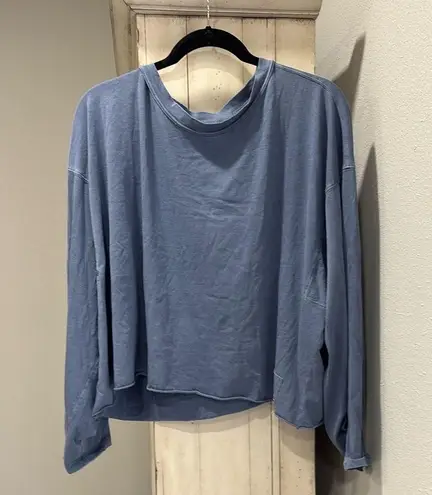 NWOT FP Movement Long Sleeve Inspire Tee Blue Size XL