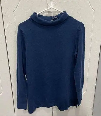 NWT Magnolia Grace Blue Knit Turtle Neck Sweater