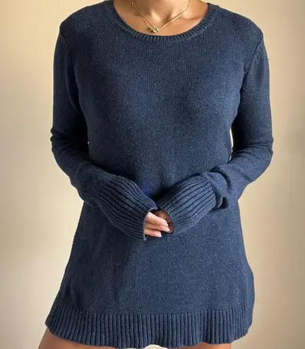 H by Halston Women's Navy Blue Crewneck Sweater Size XS