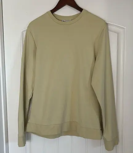 COS Warm Yellow Crew Neck  Cotton Cozy Comfort Sweatshirt Women’s Size Medium