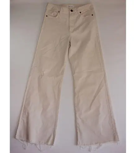 Dear John Women's Jeans White Rosa High Rise Flare Size 28