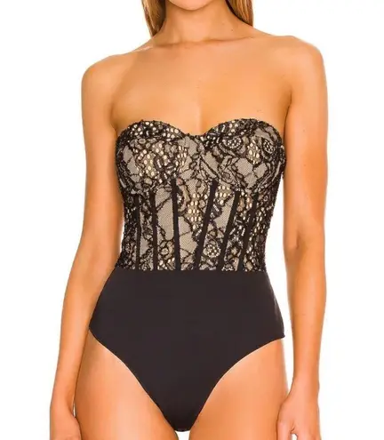 NBD NEW  Tinka Bodysuit Strapless Lace