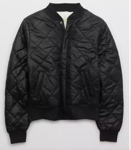 American Eagle aerie OFFLINE By Sherpa Lined Puffer Bomber Jacket