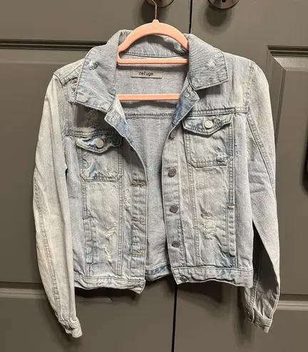 Refuge Distressed Denim Jacket