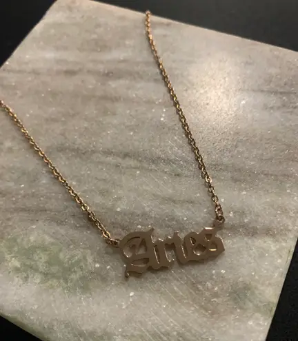 Aries Necklace... Gold
