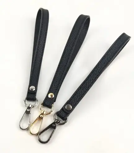 Orange and Silver Accessories Wrist Strap Bag Strap 20CM PU Leather Handles