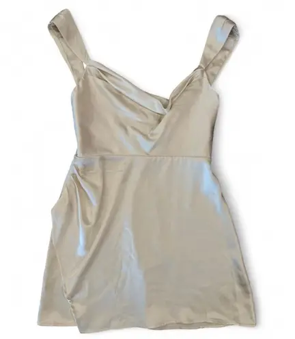 RUNAWAY THE LABEL Havanna Mini Dress in Ivory Medium