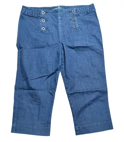 Lauren Jeans Co Ralph Lauren Jeans Plus 16 Denim Capri Crop Pants Nautical Blue