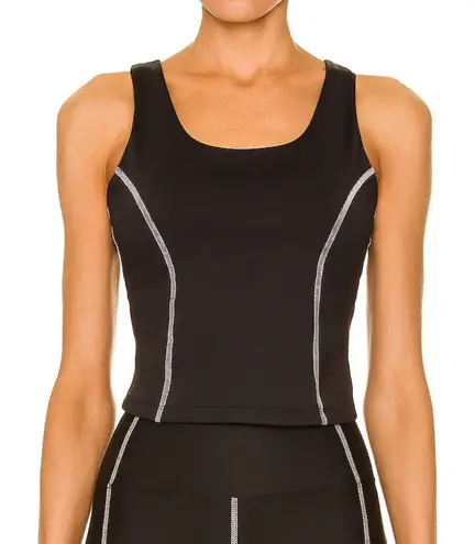 New! Year of Ours The Tread Crop Top Racer Back Black Size XS