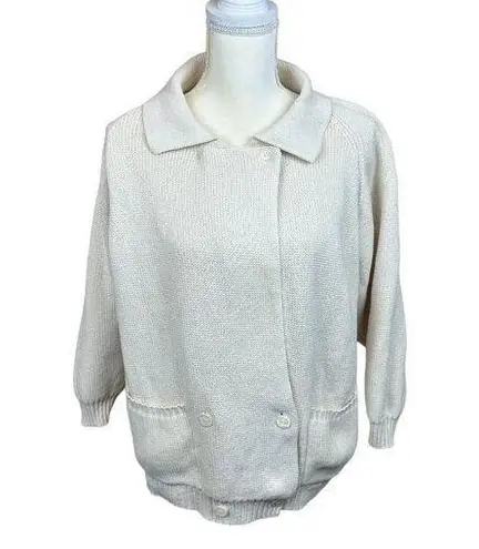 RTW Charleston cardigan/sweater, size Medium, vintage, heavyweight, pockets