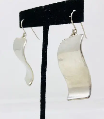 Catch the 🌊 Sterling cool, wavy earrings, 8.8g
