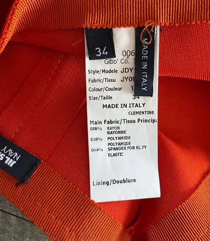 Jil Sander Orange Bodycon Skirt