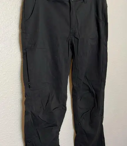 prAna Halle Roll Up Hiking Pants Size 8 Black