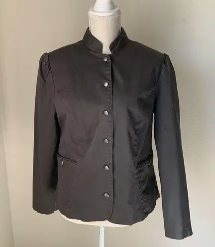 Attention Lightweight Dark Gray Button Down Jacket