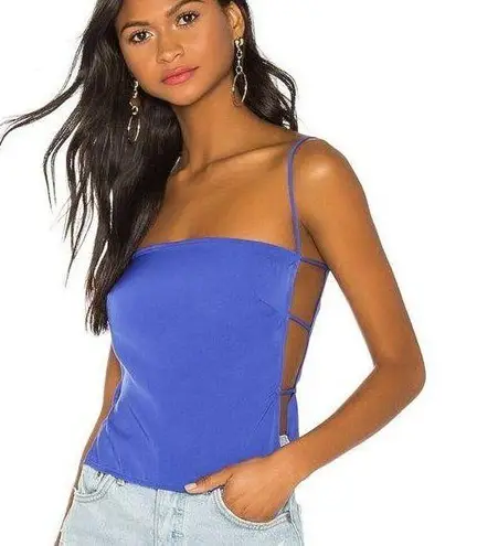 superdown Blue  Revolve Kait Cut Out Cami Top in Cobalt