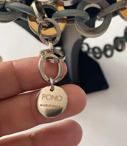 PONO Italian Resin With Gold Accent Necklace